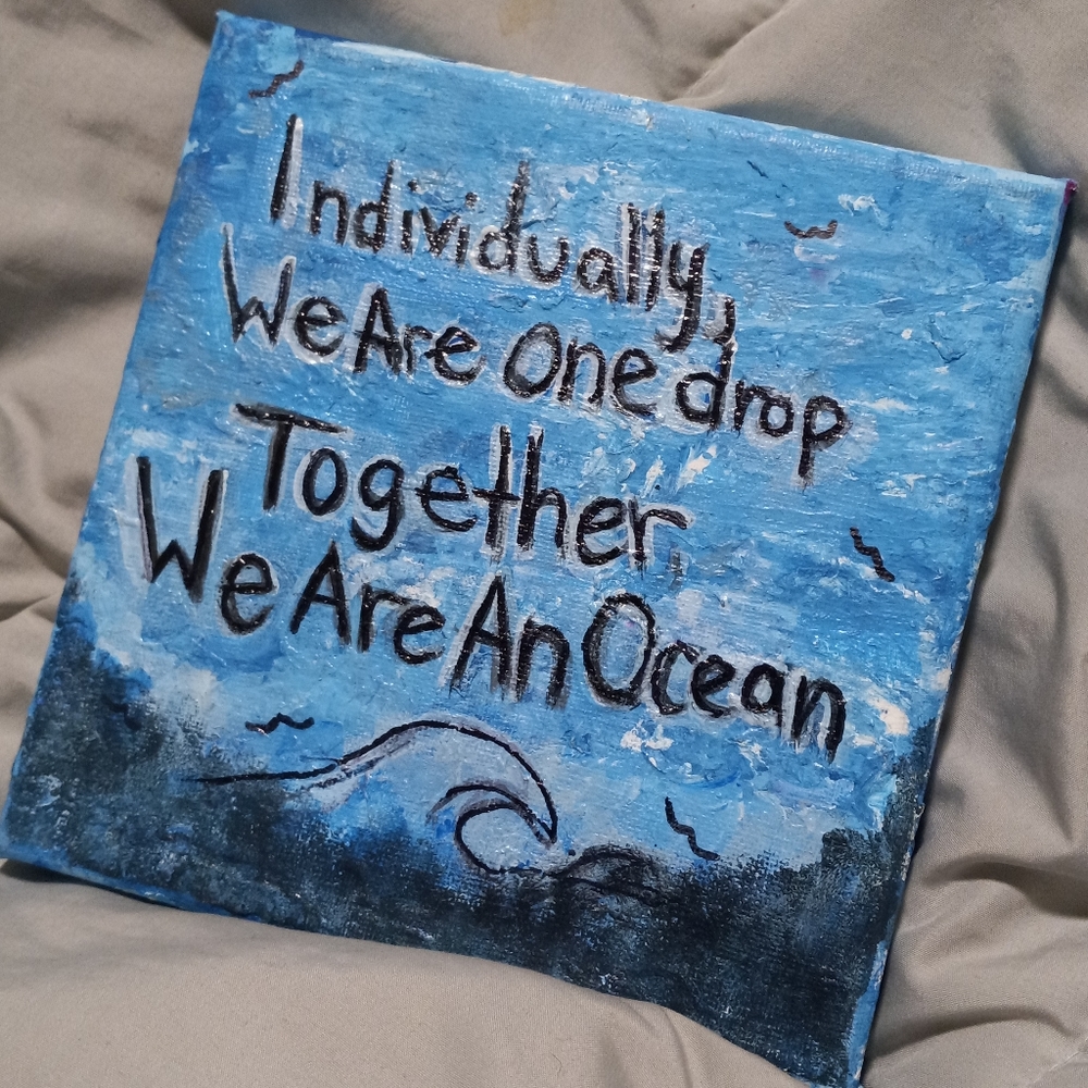 Ocean abstract painting wall art